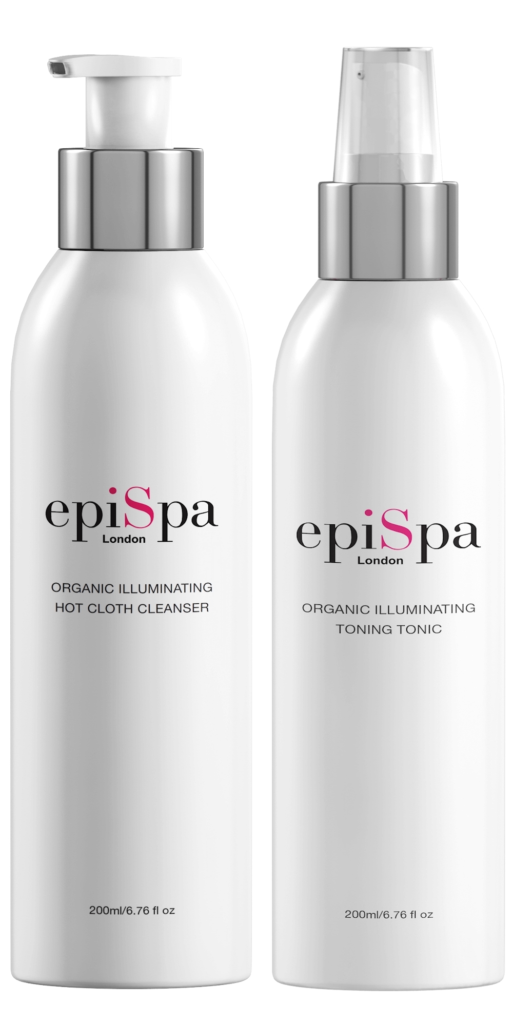 Organic Illuminating Hot Cloth Cleanser & Toning Tonic Duo